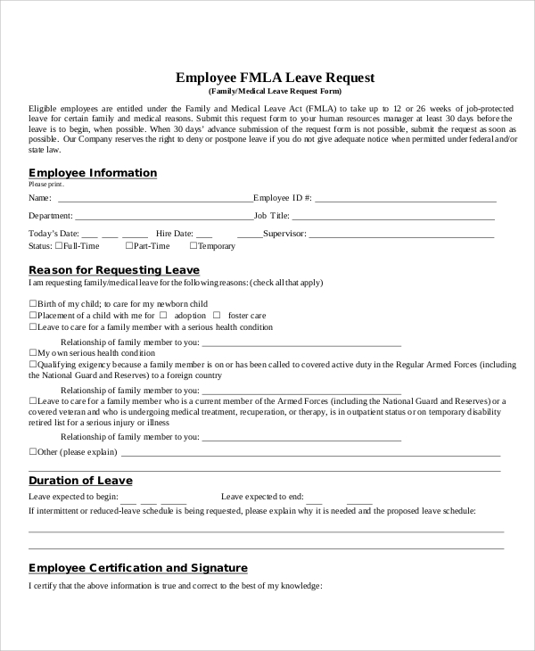 Fmla Forms 2024 Printable Printable Pauly Ranique