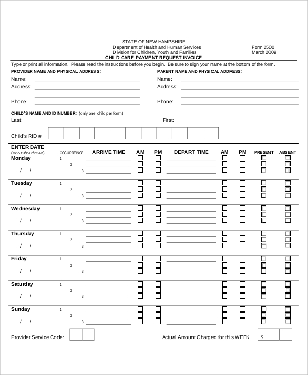 Sample Invoice Request Form 9 Examples In Word PDF