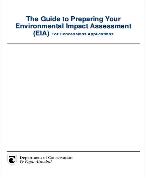 environmental impact assessment report format