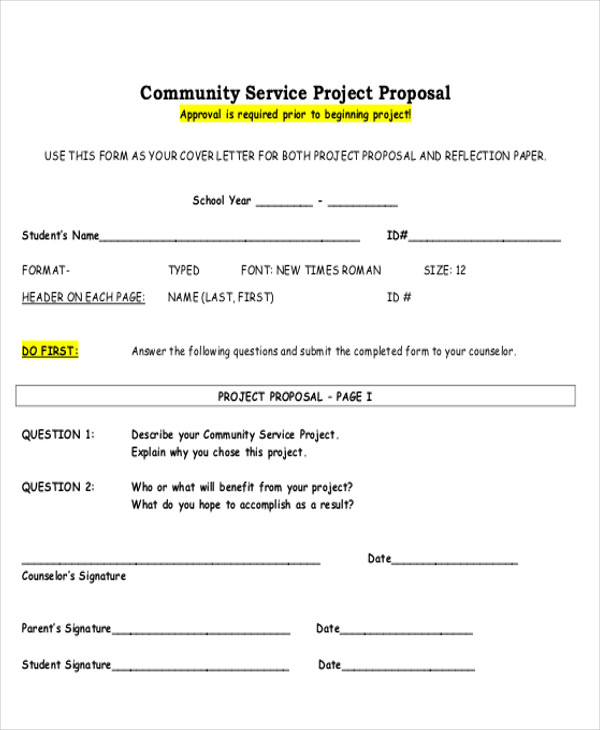 Sample Service Proposal Letter 9 Examples In Word PDF