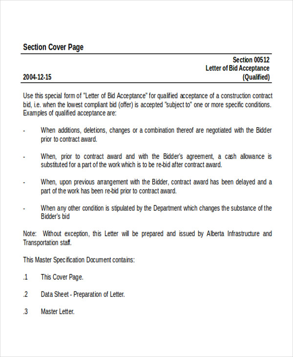 FREE 8 Sample Proposal Acceptance Letter Templates In MS Word PDF