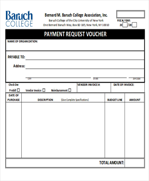 FREE 12+ Sample Payment Request Forms in MS Word PDF