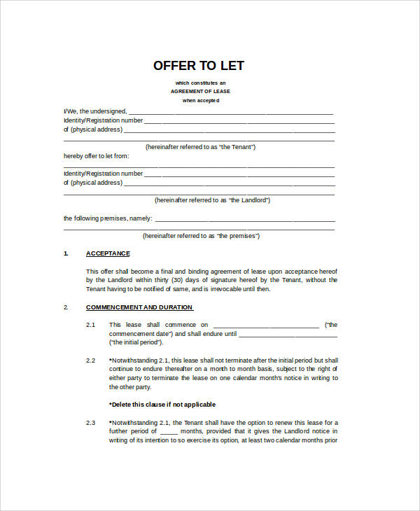 FREE 31 Agreement Format Samples In MS Word PDF