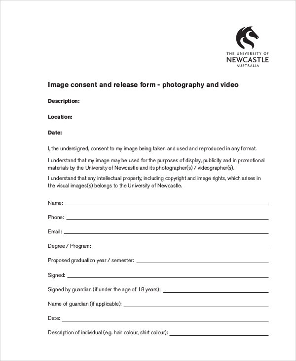 image consent and release form