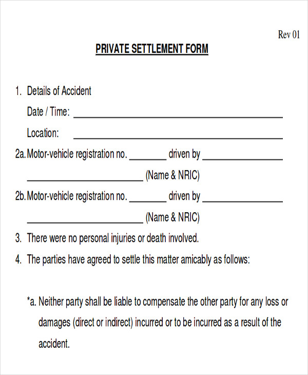 Car Accident Settlement Letter Template Collection