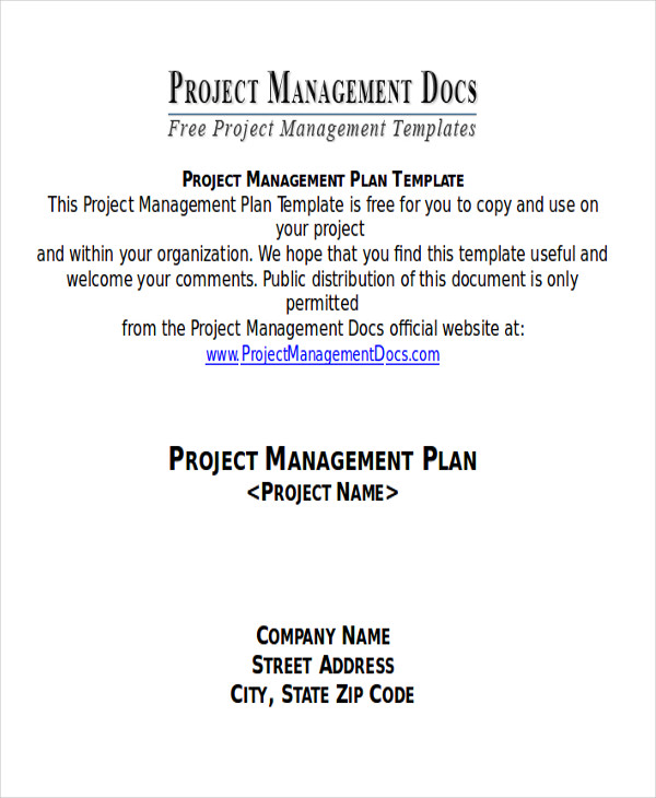 project management plan sample1