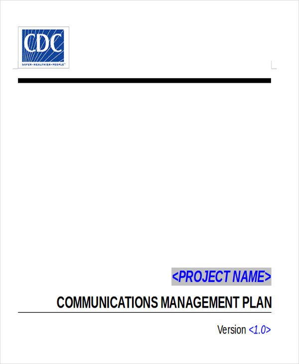 project communication plan example1