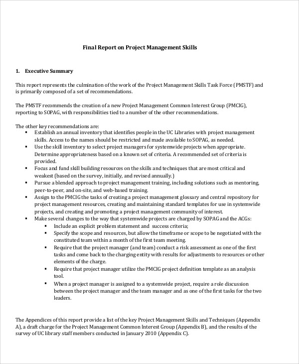 final project management report