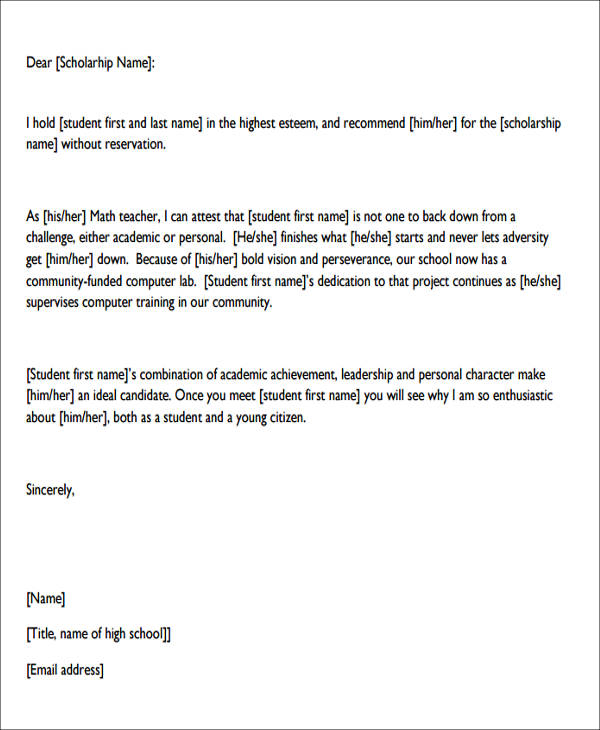 Character Reference Letter Sample Pdf