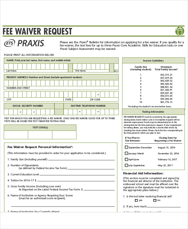 Fee Waiver DriverLayer Search Engine