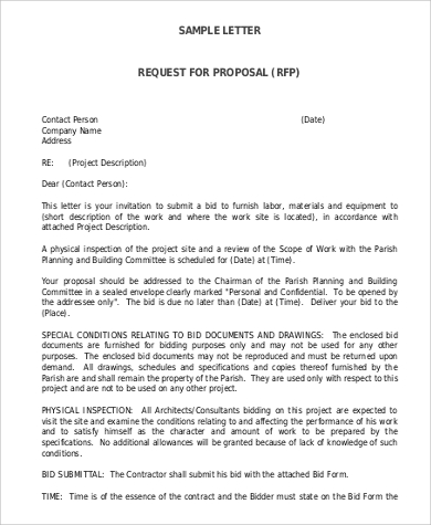 project proposal request letter