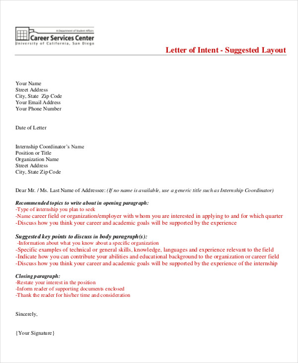 generic recommendation letter for intern