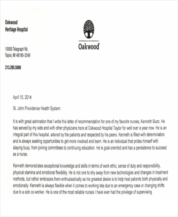 Co Worker Reference Letter