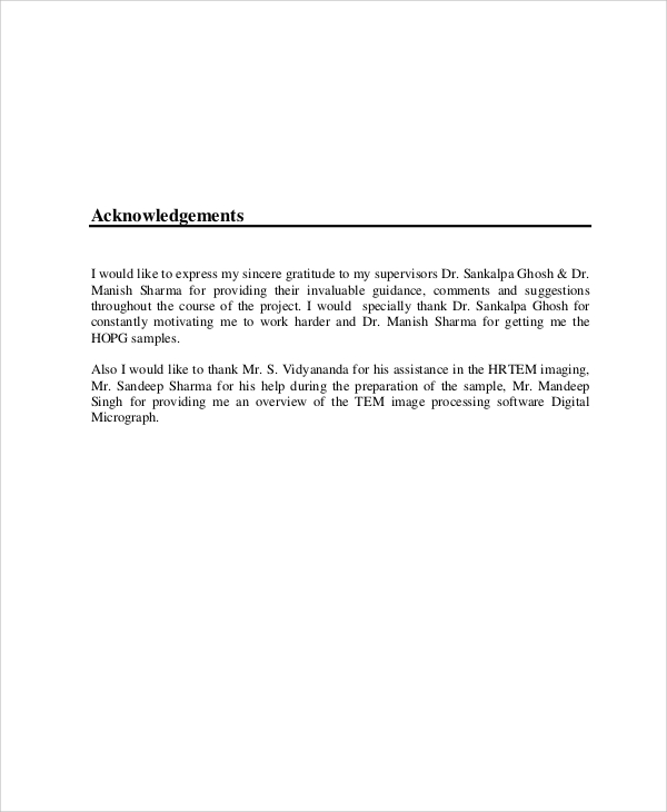 FREE 8+ Sample Acknowledgment Report Templates in MS Word ...