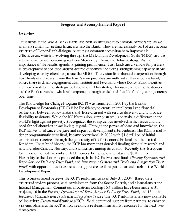 FREE 12 Accomplishment Report Samples In PDF