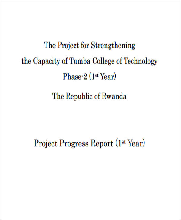 science project progress report