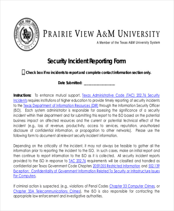 security incident report format1