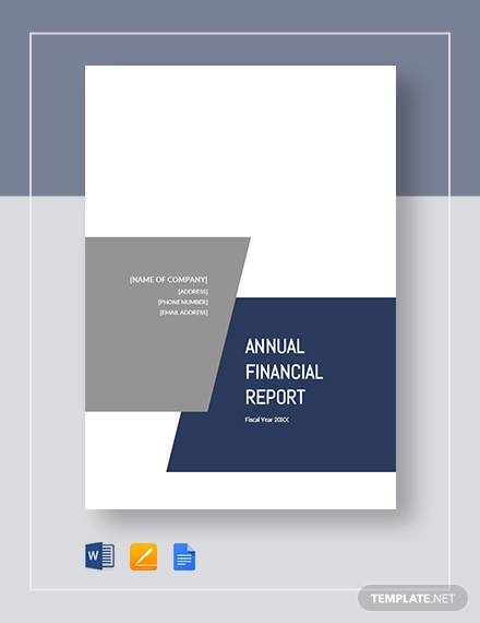 annual financial business report