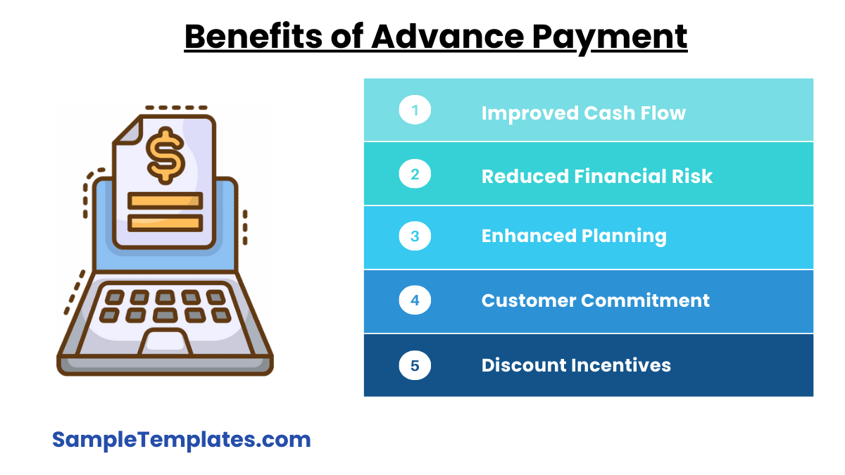 benefits of advance payment