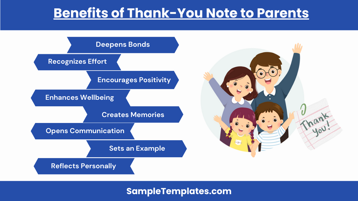 benefits of thank you note to parents