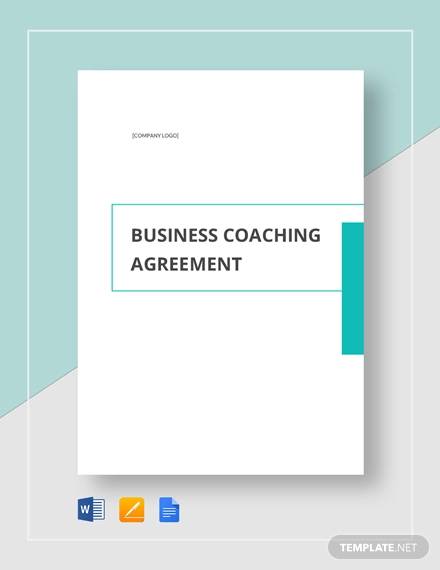 business coaching agreement template