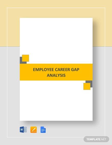 career gap analysis template