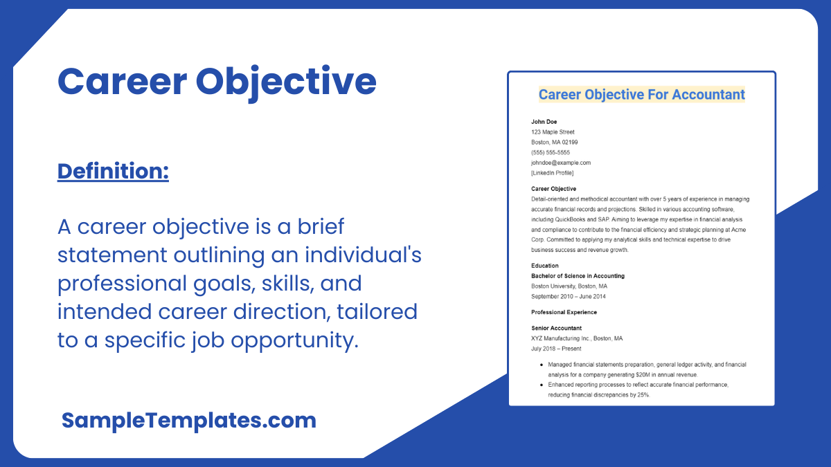 Career Objective