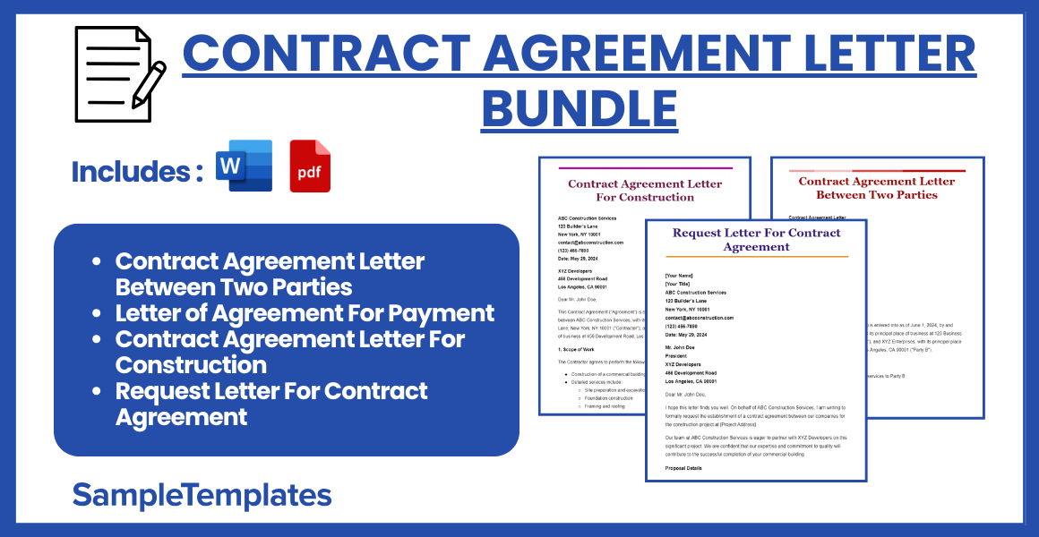 contract agreement letter bundle