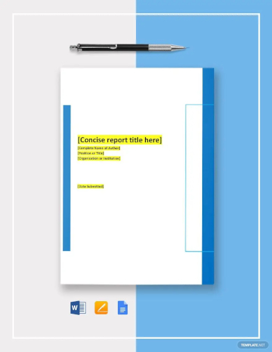 corporate research report template