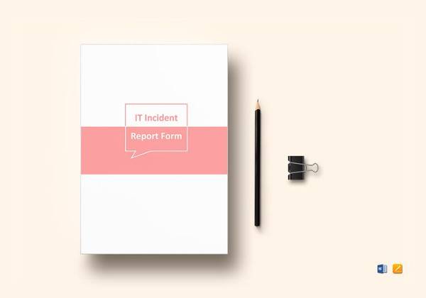 editable it incident report template