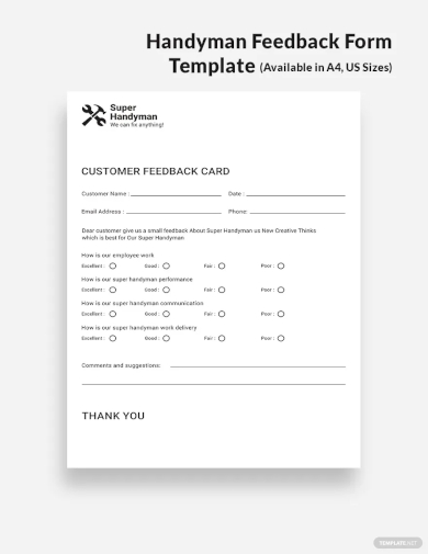 FREE 31+ Sample Feedback Forms in MS Word