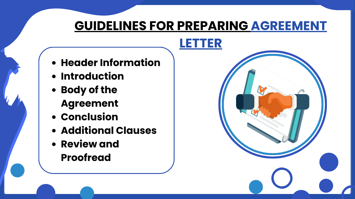 guidelines for preparing agreement letter