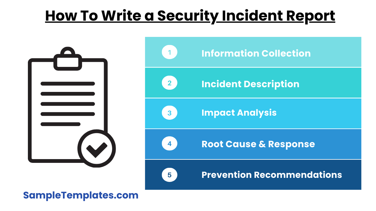 how to write a security incident report