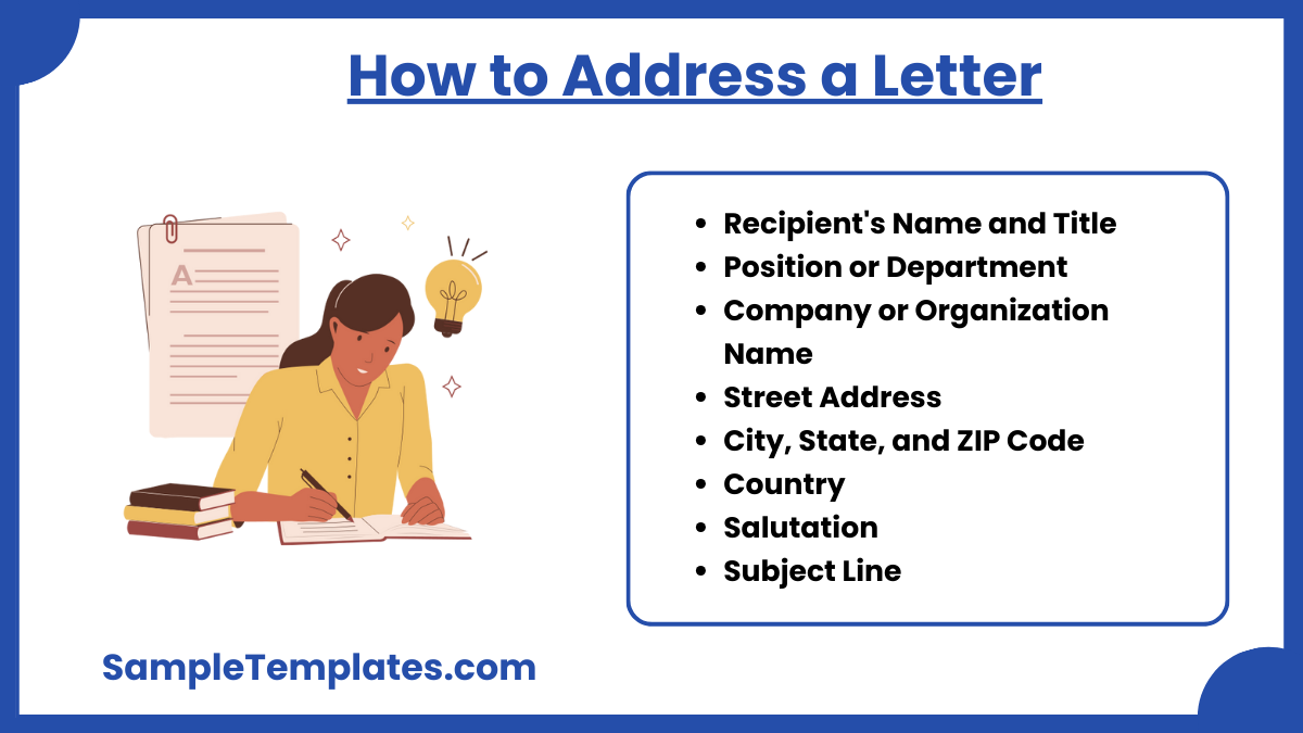 how to address a letter