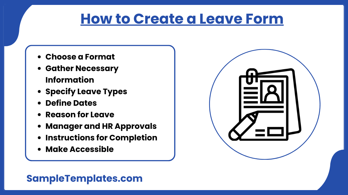 how to create a leave form