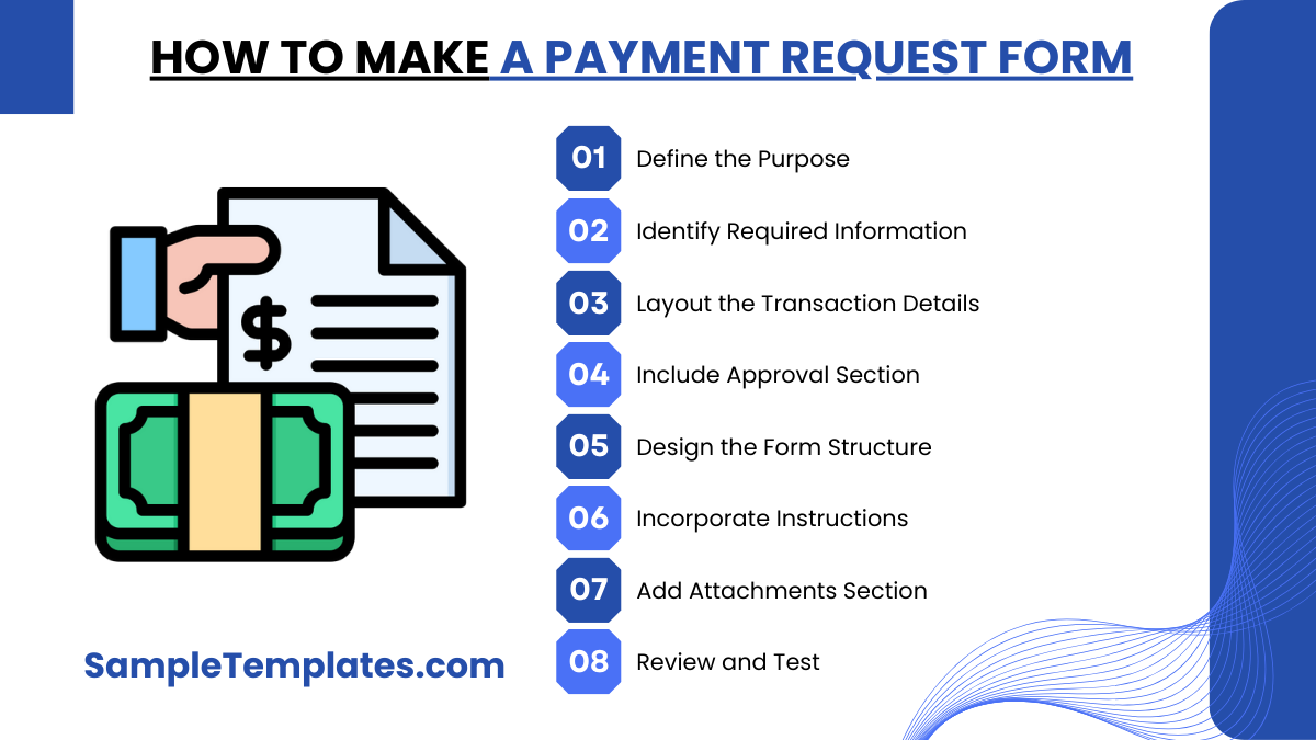 how to make a payment request form