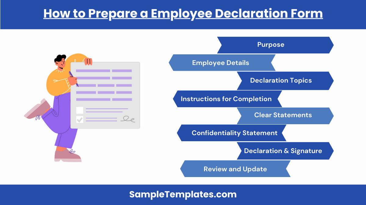 how to prepare a employee declaration form