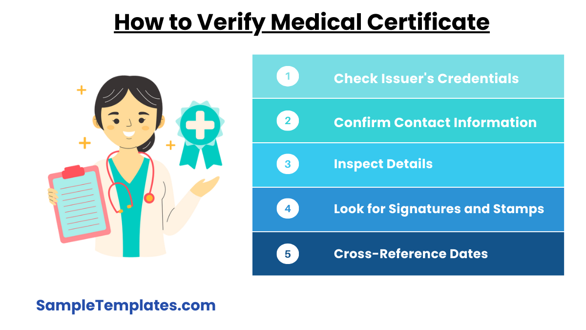 how to verify medical certificate