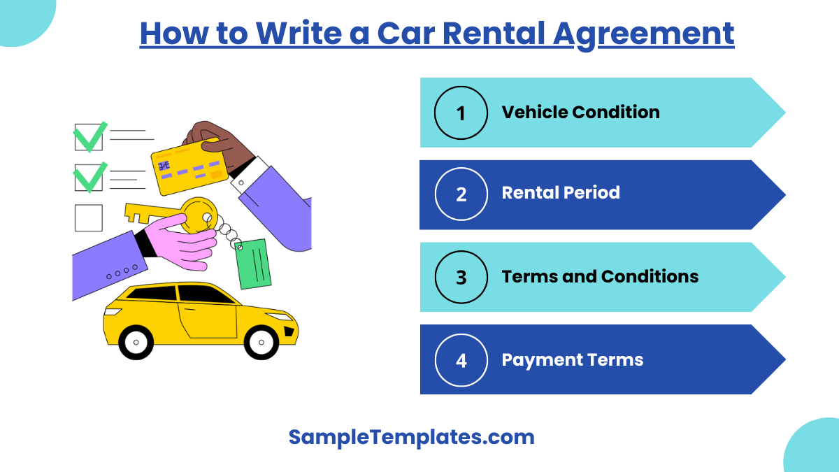 how to write a car rental agreement