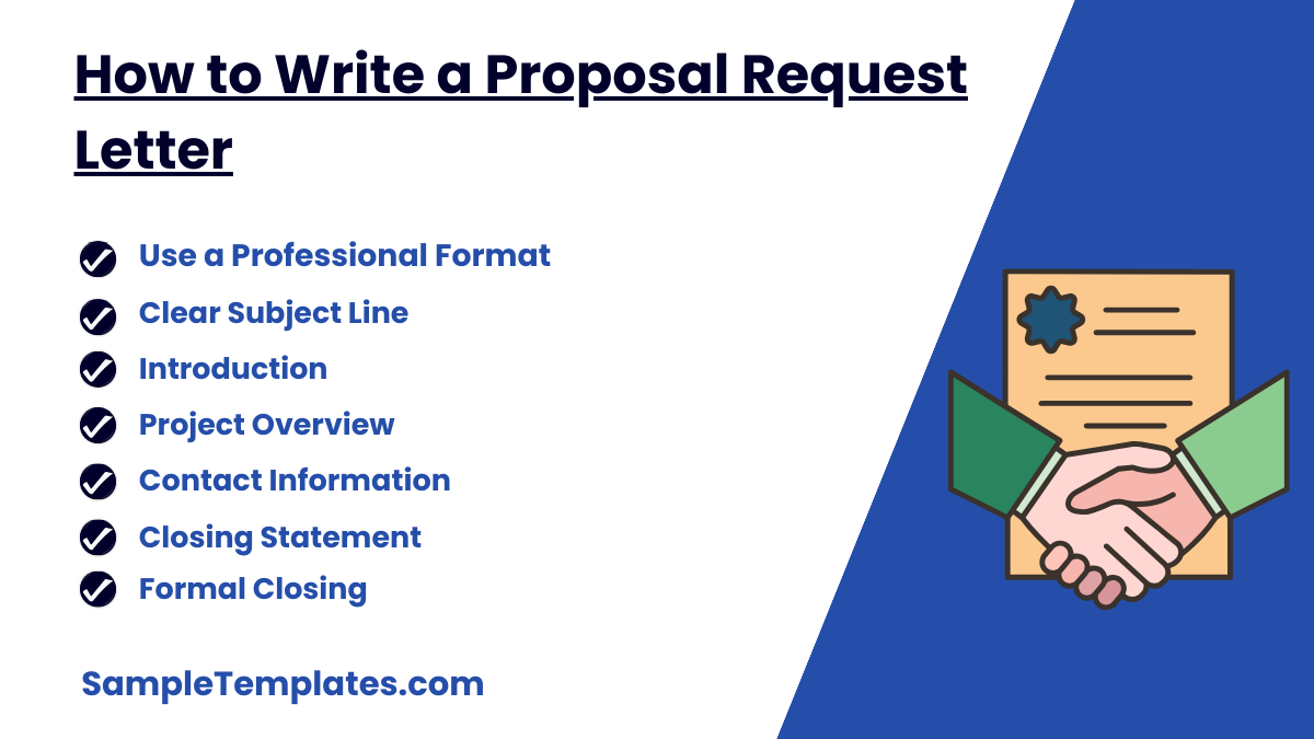 how to write a proposal request letter