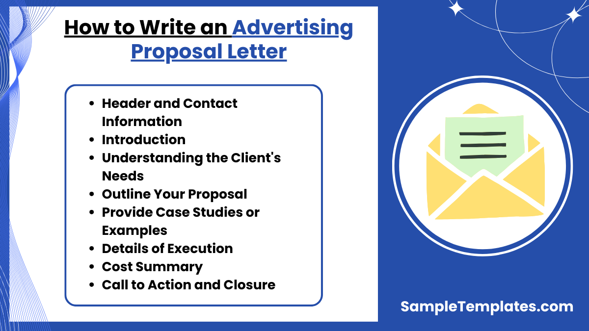 how to write an advertising proposal letter