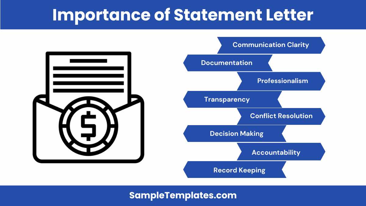 importance of statement letter