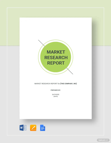 market research report template