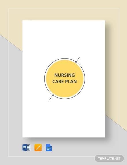 nursing care plan template