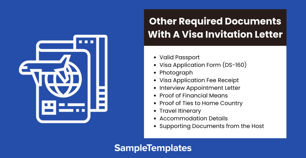other required documents with a visa invitation letter 1024x530
