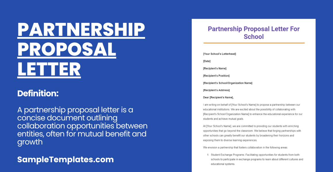 partnership proposal letter