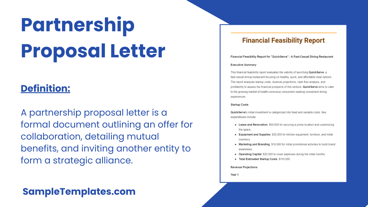 Partnership Proposal Letters