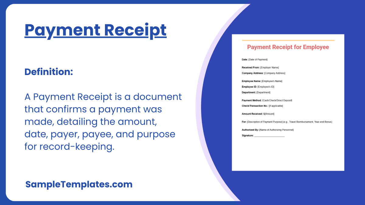 Payment Receipt