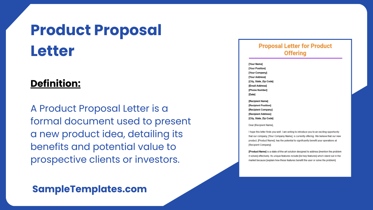 Product Proposal Letter