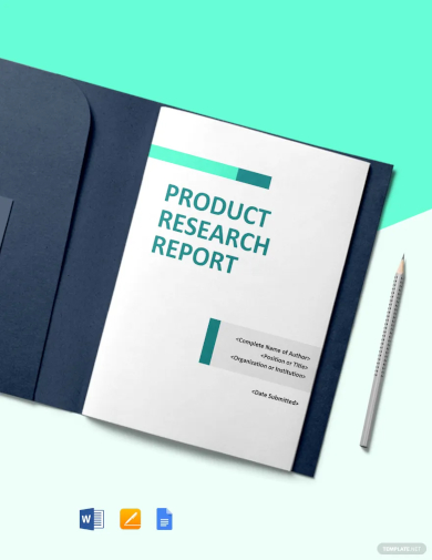 product research report template